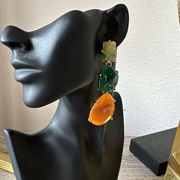 Bohemian drop earrings A541 - Picture 2 of 4